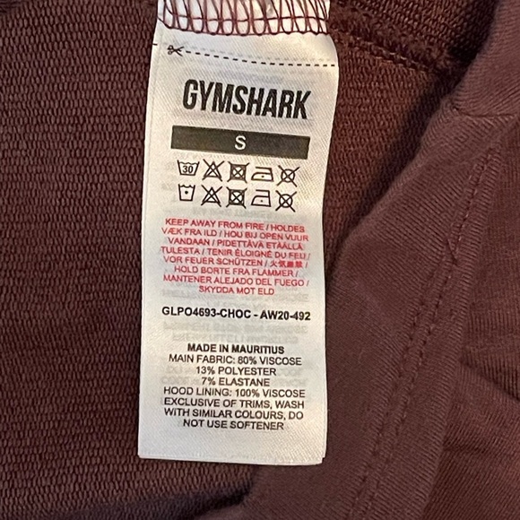 GYMSHARK X Whitney Simmons Collab Recovery Cropped Hoodie Burgundy Small - Picture 5 of 6
